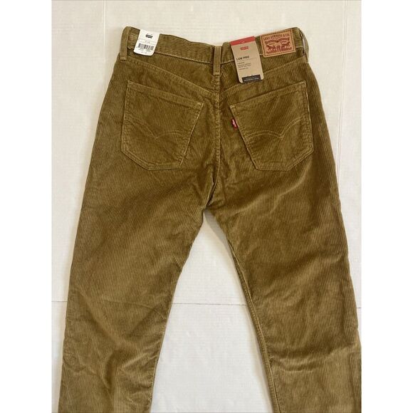 Levi's Men's Low Pro Mid Rise Straight Leg Corduroy Tan Brown Jeans Size 27 X 30 - Picture 3 of 9